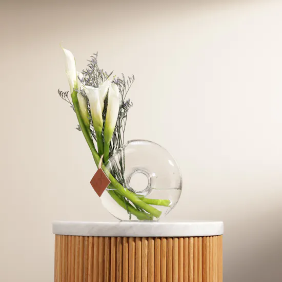Calla White Vase