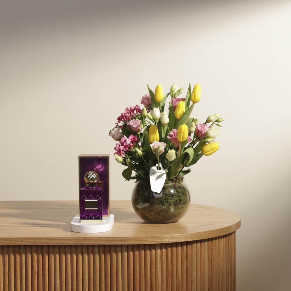 عطر ابراهيم القرشي | فازة ورد