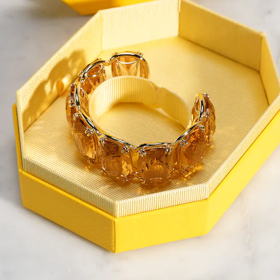 Swarovski Harmonia Gold Tone Cuff Women's Bangle