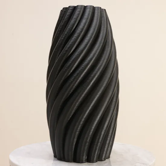Floward 3D Elegant Vase | Black