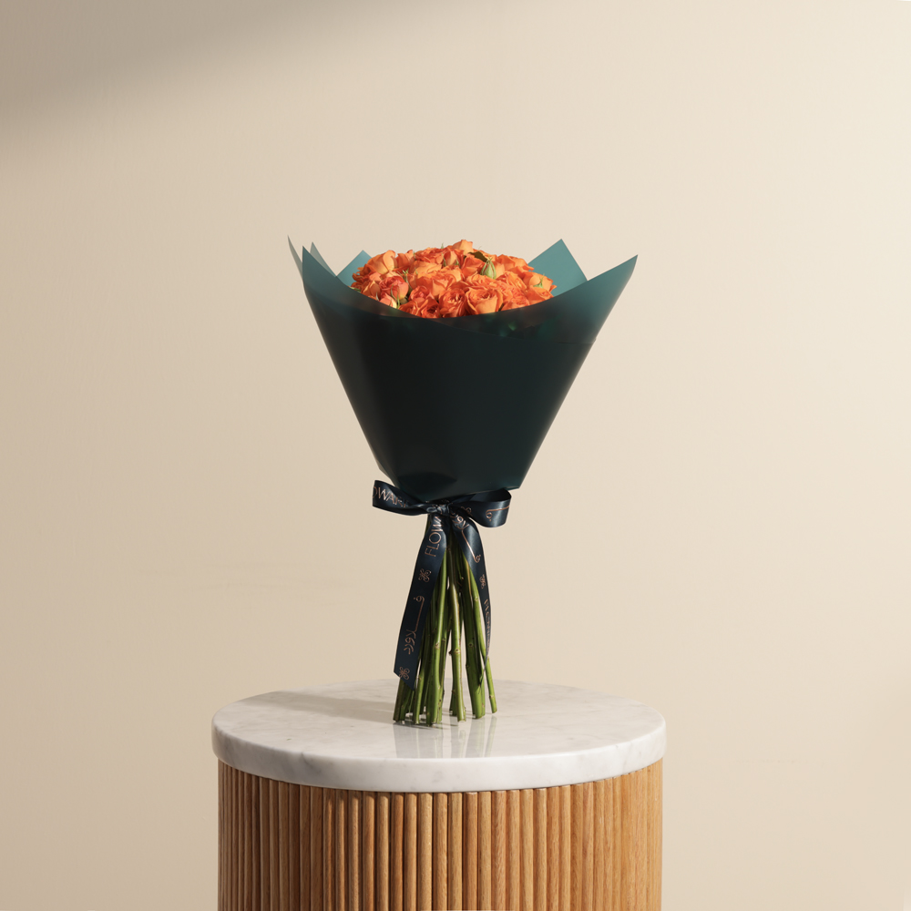 Amber Beauty Baby Rose Bouquet