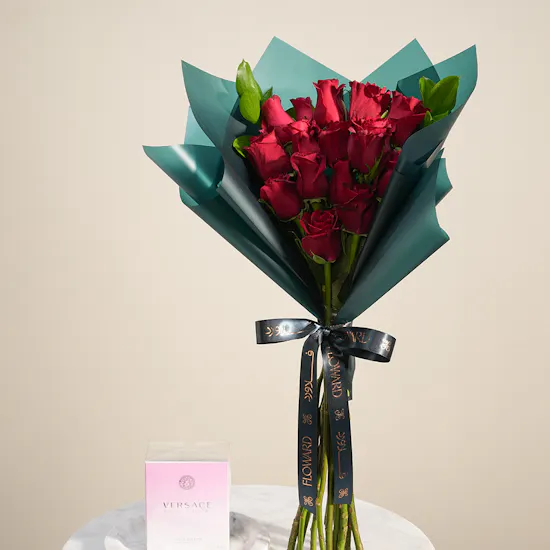 Versace Bright Crystal EDT for Women | Delicate Loving Flowers Bouquet
