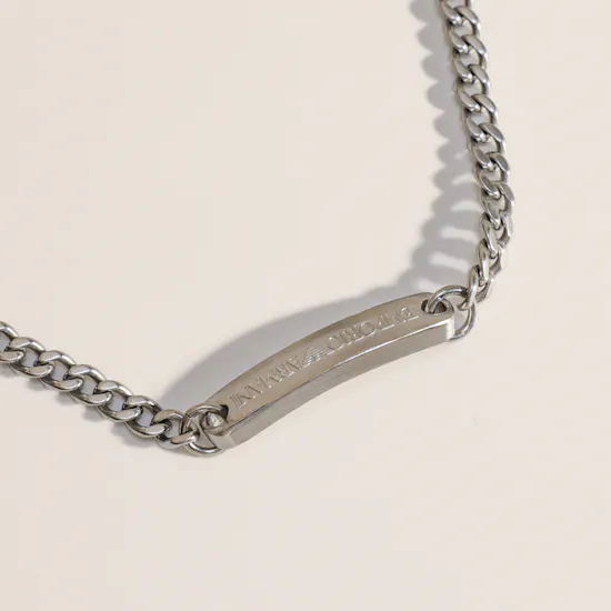 Emporio Armani Stainless Steel ID Men’s Bracelet