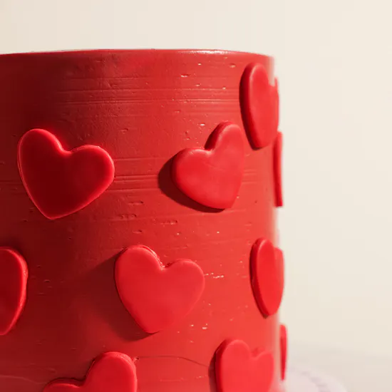 Cle Bakery Red Hearts Cake
