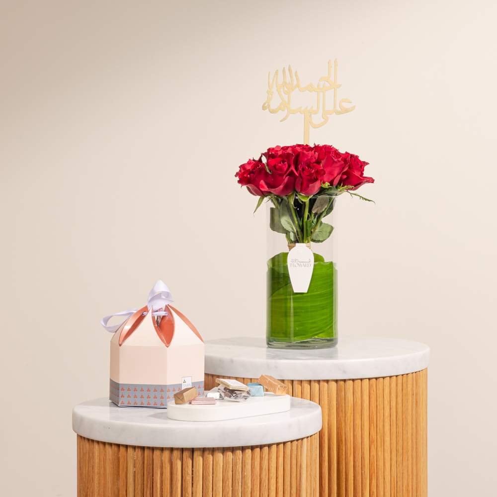 علبة شوكولاتة من شان شال | جوري حمراء