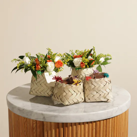 Floward Chocolates | Refined Details Flowers Basket