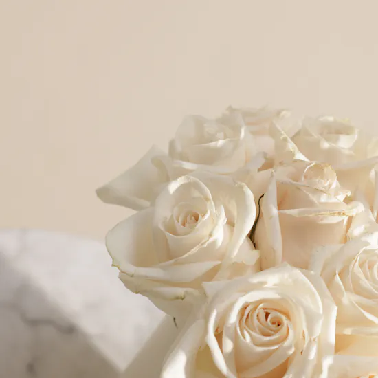 Birthday White Flowers Box