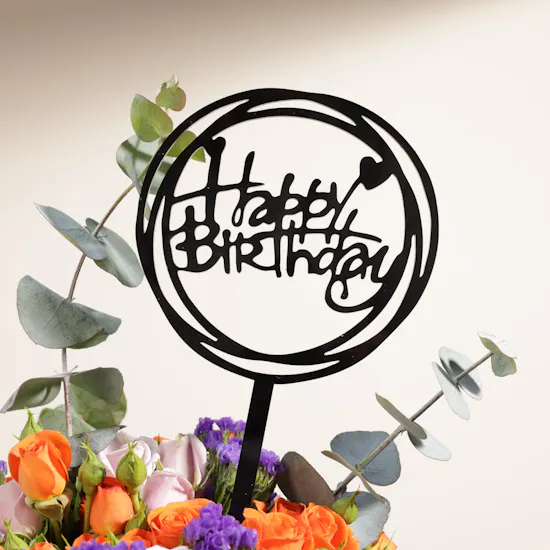 Koko Vanilla Cake | Birthday Flowers Vase
