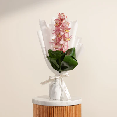Pink Cymbidium Bouquet Pink Cymbidium Bouquet