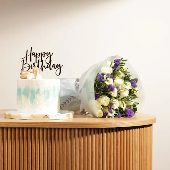Cake Boutique Birthday Cake | Rose Bouquet