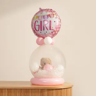  Balloonizer New Baby Girl Balloons with Teddy Bear