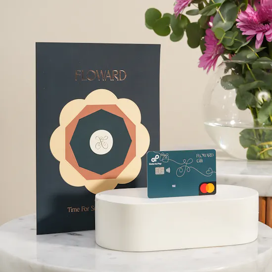 Floward Card 100 USD | Happy Frequency Flower Vase