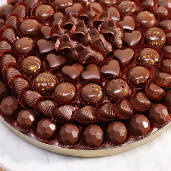 Floward Small Round Assorted Chocolate Tray