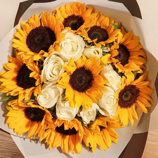 Golden Sunshine Flowers Bouquet