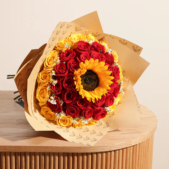 Sunny Serenity Flowers Bouquet