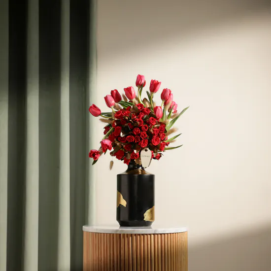 The Red Muse Flower Vase