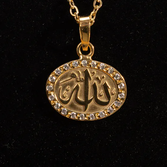 Hrh Allah Gold Plated Necklace