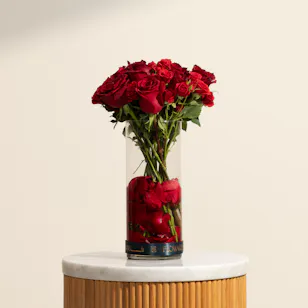 Opulent Red Roses Vase
