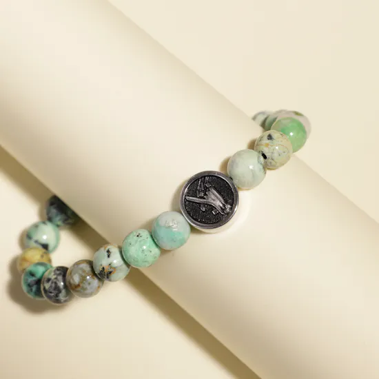 Zayan Variscite Silver Bracelet