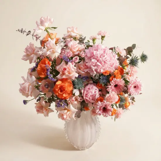 Luminous Elegance Flower Vase
