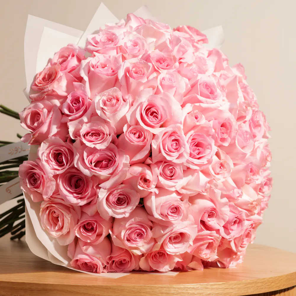 Buy and send Dreamy Pink | 100 Rose Bouquet gift Online in UK