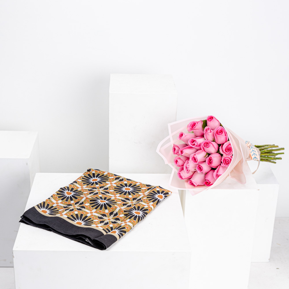 Jude Ramallah Scarf | Pink Roses