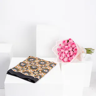 Jude Ramallah Scarf | Pink Roses