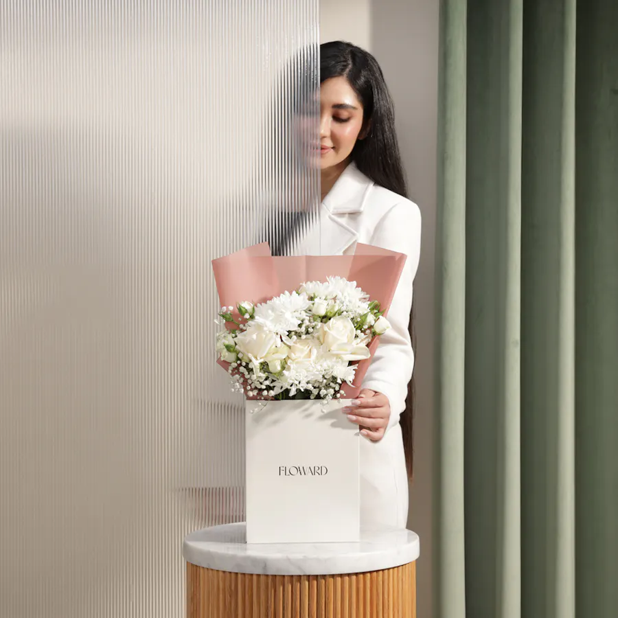 Pure White Radiance Bouquet 6
