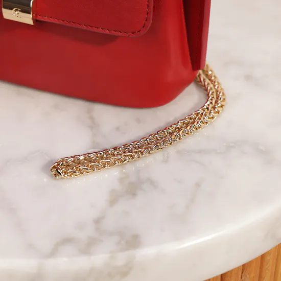 Cole Haan Mini Convertible Chain Red Bag