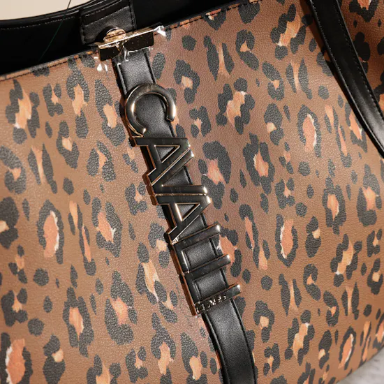 Cavalli Class Alessandra Leopard Shopper Bag