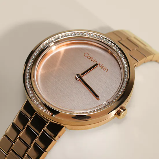 Calvin Klein Twisted Bezel Quartz Analogue Women’s Watch