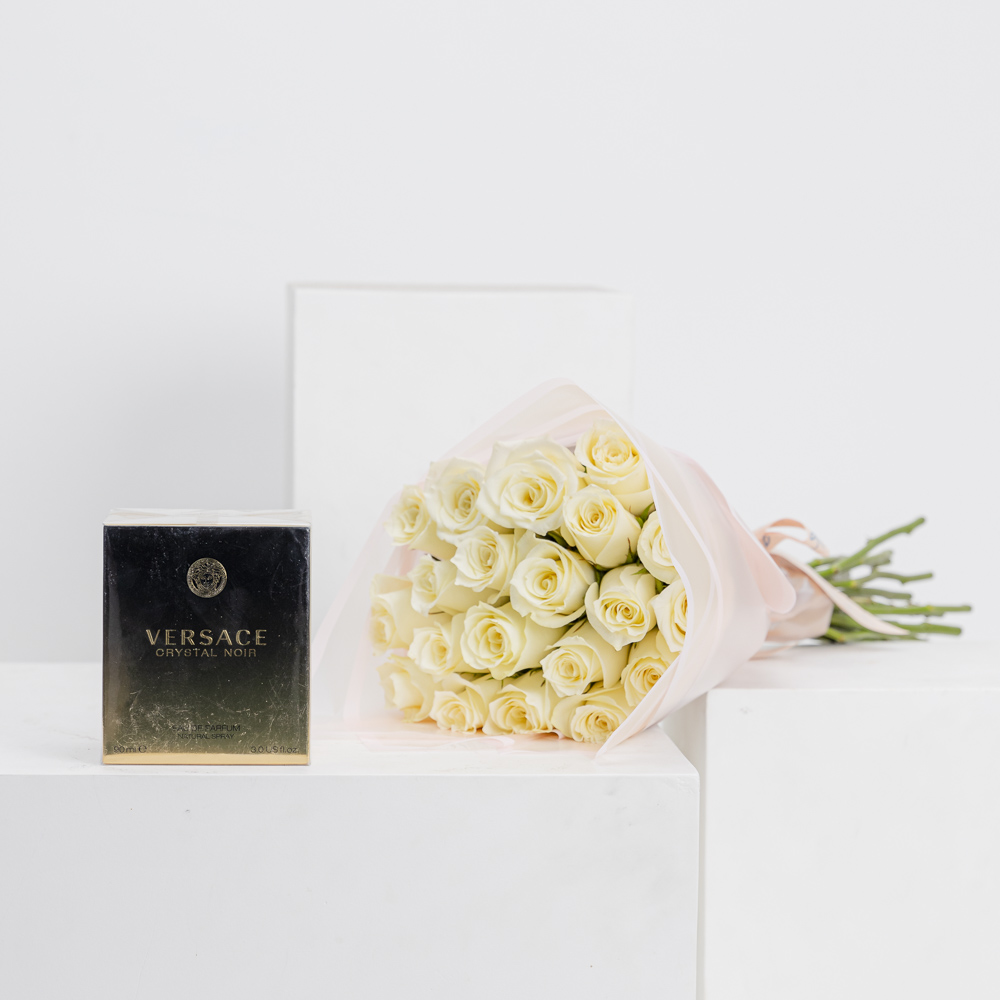 Versace Crystal Noir EDP | White Roses