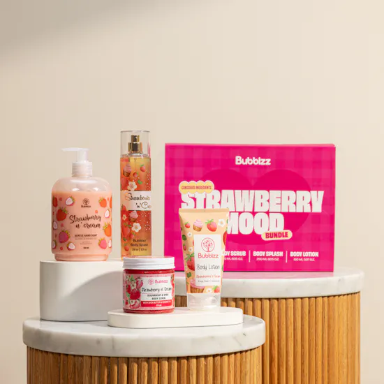 Bubblzz Strawberries N Cream Mood Gift Set