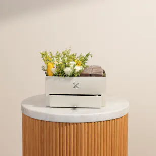 Floward Hard Box of Chocolates | Delicate Flowers