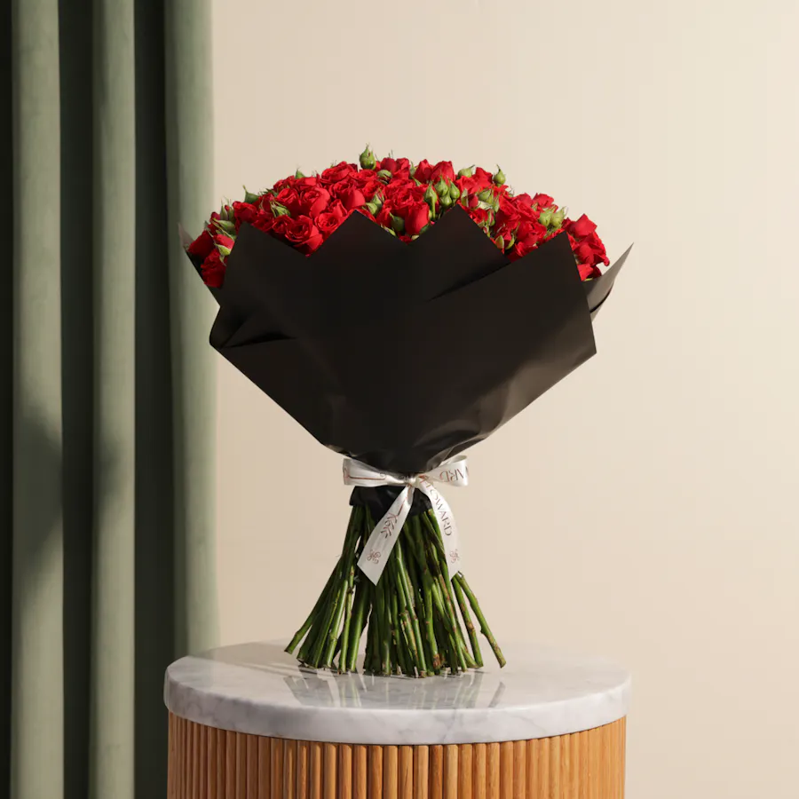Romance Red Baby Roses Bouquet 6