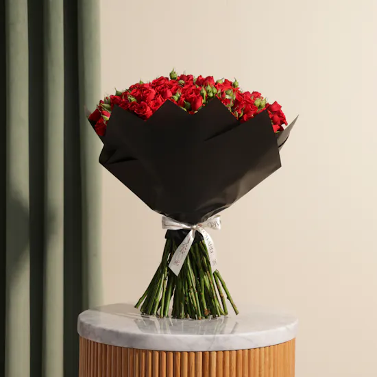 Romance Red Baby Roses Bouquet