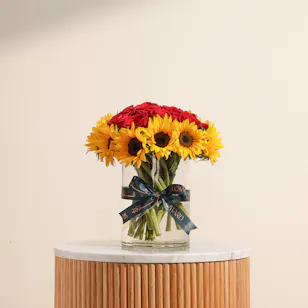 Radiant Flowers Vase