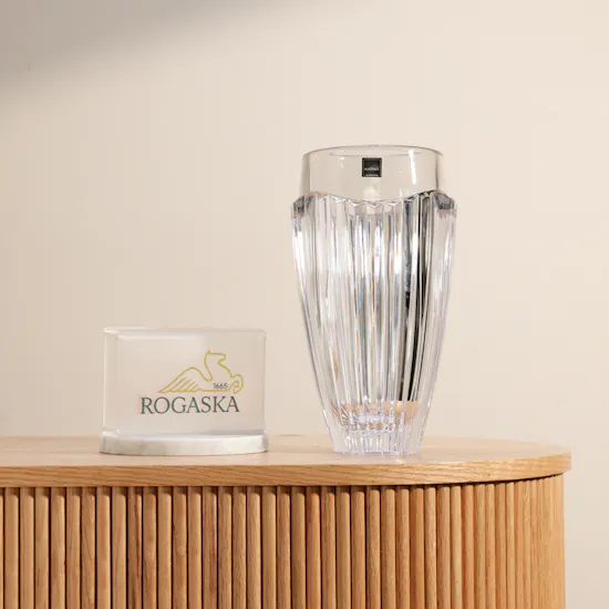 Rogaska Oceania Crystal Flowers Vase