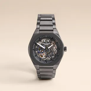 Armani Exchange Sync Automatic Gunmetal Stainless Steel Men's Watch