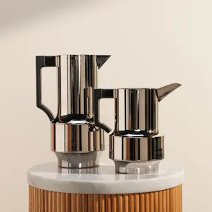 Safat Home Jenny Coffee and Tea Server Silver Set Safat Home Jenny Coffee and Tea Server Silver Set
