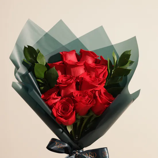 The Language of Love Roses Bouquet | 12 Flowers