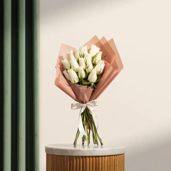 Endless Purity Roses Bouquet