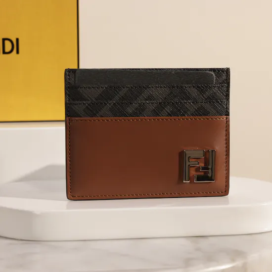 Fendi FF Squared Men's Card Holder