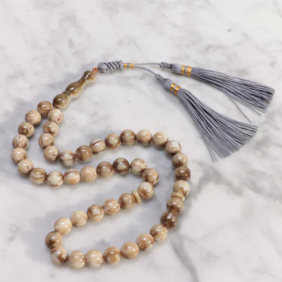 Royal Palace Majun Amber Powder Poland Misbaha | 45 Beads