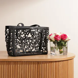 Tous Leather Handbag | Rose Bouquet
