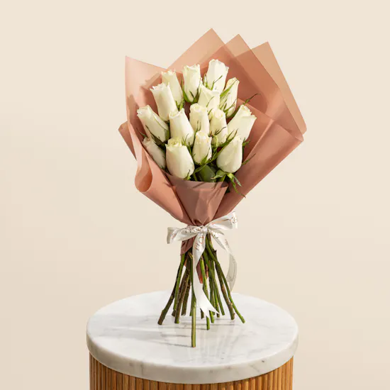 Endless Purity Roses Bouquet