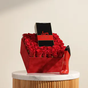 Luxury Women's Perfume | Crimson Love Rose Box