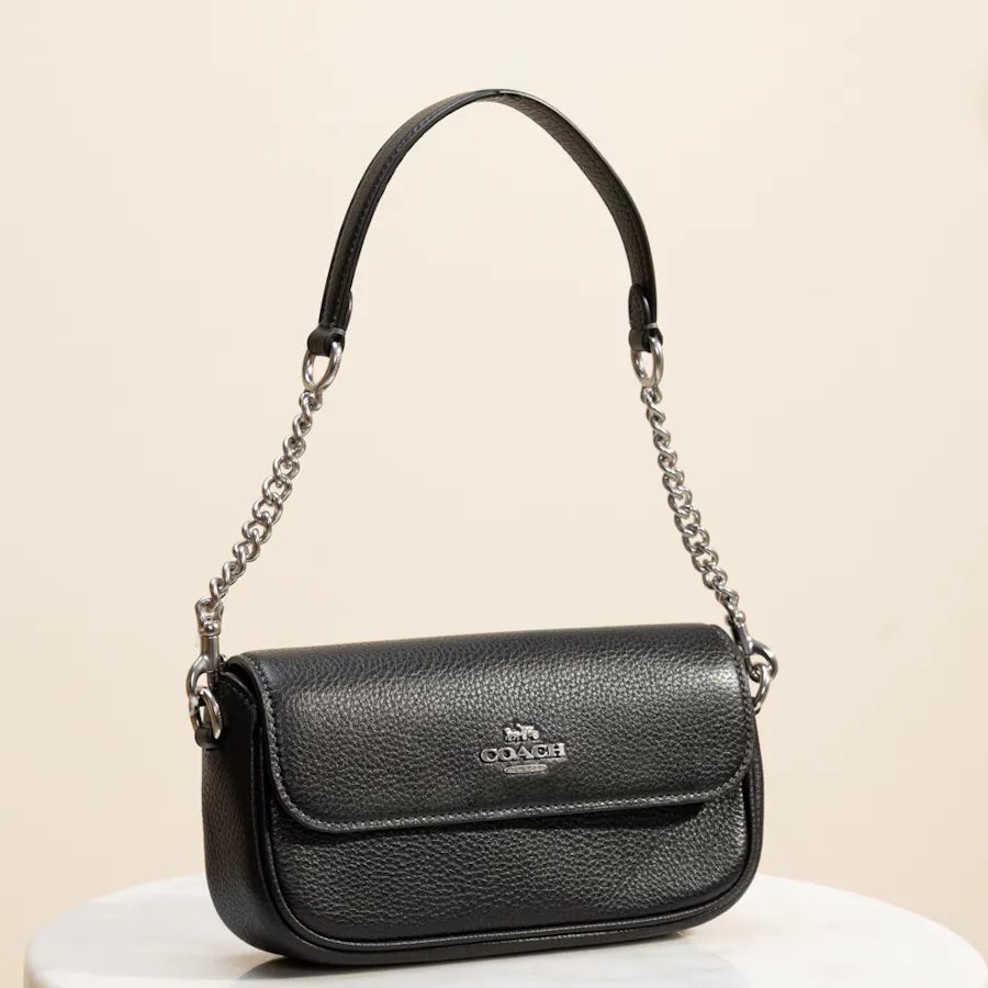 Coach Hailey Flap Black Bag 2