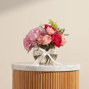 Vibrant Flowers Vase