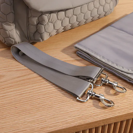 Tiny Humans Diaper Bag | Grey